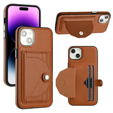 Load image into Gallery viewer, Shockproof Leather Phone Case with Card Holder, For iPhone 15 Pro Max, For iPhone 14, For iPhone 14 Plus, For iPhone 15 Pro, For iPhone 15 Plus, For iPhone 14 Pro, For iPhone 14 Pro Max, For iPhone 15