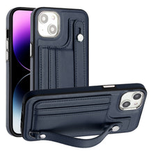 Load image into Gallery viewer, Shockproof Leather Phone Case with Wrist Strap, For iPhone 15 Pro Max, For iPhone 14, For iPhone 14 Plus, For iPhone 15 Pro, For iPhone 15 Plus, For iPhone 14 Pro, For iPhone 14 Pro Max, For iPhone 15