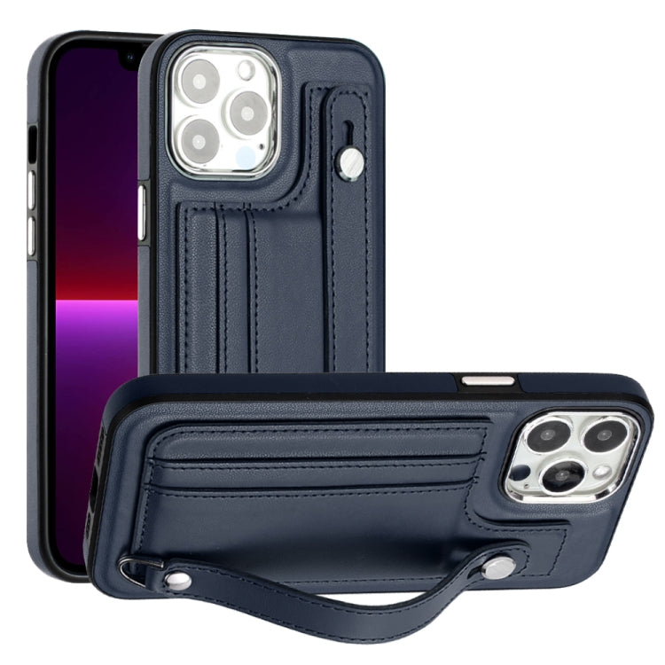 Shockproof Leather Phone Case with Wrist Strap, For iPhone 15 Pro Max, For iPhone 14, For iPhone 14 Plus, For iPhone 15 Pro, For iPhone 15 Plus, For iPhone 14 Pro, For iPhone 14 Pro Max, For iPhone 15