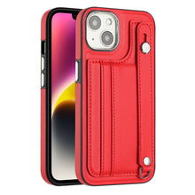 Load image into Gallery viewer, Shockproof Leather Phone Case with Wrist Strap, For iPhone 13, For iPhone 13 Pro, For iPhone 13 Pro Max, For iPhone 12 / 12 Pro, For iPhone 12 Pro Max, For iPhone 11, For iPhone 11 Pro, For iPhone 11 Pro Max