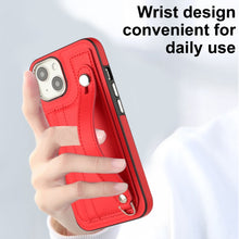Load image into Gallery viewer, Shockproof Leather Phone Case with Wrist Strap, For iPhone 13, For iPhone 13 Pro, For iPhone 13 Pro Max, For iPhone 12 / 12 Pro, For iPhone 12 Pro Max, For iPhone 11, For iPhone 11 Pro, For iPhone 11 Pro Max