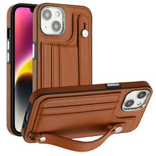 Load image into Gallery viewer, Shockproof Leather Phone Case with Wrist Strap, For iPhone 13, For iPhone 13 Pro, For iPhone 13 Pro Max, For iPhone 12 / 12 Pro, For iPhone 12 Pro Max, For iPhone 11, For iPhone 11 Pro, For iPhone 11 Pro Max