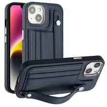 Load image into Gallery viewer, Shockproof Leather Phone Case with Wrist Strap, For iPhone 13, For iPhone 13 Pro, For iPhone 13 Pro Max, For iPhone 12 / 12 Pro, For iPhone 12 Pro Max, For iPhone 11, For iPhone 11 Pro, For iPhone 11 Pro Max