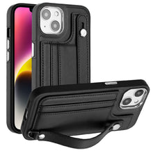 Load image into Gallery viewer, Shockproof Leather Phone Case with Wrist Strap, For iPhone 13, For iPhone 13 Pro, For iPhone 13 Pro Max, For iPhone 12 / 12 Pro, For iPhone 12 Pro Max, For iPhone 11, For iPhone 11 Pro, For iPhone 11 Pro Max