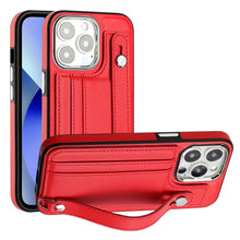 Load image into Gallery viewer, Shockproof Leather Phone Case with Wrist Strap, For iPhone 13, For iPhone 13 Pro, For iPhone 13 Pro Max, For iPhone 12 / 12 Pro, For iPhone 12 Pro Max, For iPhone 11, For iPhone 11 Pro, For iPhone 11 Pro Max