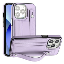 Load image into Gallery viewer, Shockproof Leather Phone Case with Wrist Strap, For iPhone 13, For iPhone 13 Pro, For iPhone 13 Pro Max, For iPhone 12 / 12 Pro, For iPhone 12 Pro Max, For iPhone 11, For iPhone 11 Pro, For iPhone 11 Pro Max