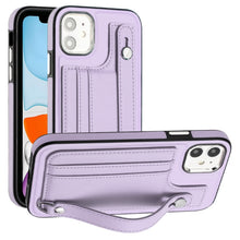 Load image into Gallery viewer, Shockproof Leather Phone Case with Wrist Strap, For iPhone 13, For iPhone 13 Pro, For iPhone 13 Pro Max, For iPhone 12 / 12 Pro, For iPhone 12 Pro Max, For iPhone 11, For iPhone 11 Pro, For iPhone 11 Pro Max
