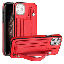Load image into Gallery viewer, Shockproof Leather Phone Case with Wrist Strap, For iPhone 13, For iPhone 13 Pro, For iPhone 13 Pro Max, For iPhone 12 / 12 Pro, For iPhone 12 Pro Max, For iPhone 11, For iPhone 11 Pro, For iPhone 11 Pro Max