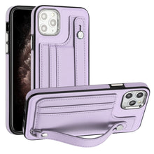Load image into Gallery viewer, Shockproof Leather Phone Case with Wrist Strap, For iPhone 13, For iPhone 13 Pro, For iPhone 13 Pro Max, For iPhone 12 / 12 Pro, For iPhone 12 Pro Max, For iPhone 11, For iPhone 11 Pro, For iPhone 11 Pro Max