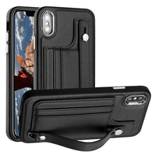 Load image into Gallery viewer, Shockproof Leather Phone Case with Wrist Strap, For iPhone XS Max, For iPhone XR, For iPhone X / XS, For iPhone SE 2022/SE 2020/6/7/8, For iPhone 6 Plus/7 Plus/8 Plus