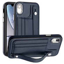 Load image into Gallery viewer, Shockproof Leather Phone Case with Wrist Strap, For iPhone XS Max, For iPhone XR, For iPhone X / XS, For iPhone SE 2022/SE 2020/6/7/8, For iPhone 6 Plus/7 Plus/8 Plus