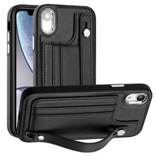 Load image into Gallery viewer, Shockproof Leather Phone Case with Wrist Strap, For iPhone XS Max, For iPhone XR, For iPhone X / XS, For iPhone SE 2022/SE 2020/6/7/8, For iPhone 6 Plus/7 Plus/8 Plus