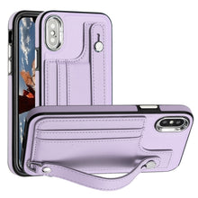 Load image into Gallery viewer, Shockproof Leather Phone Case with Wrist Strap, For iPhone XS Max, For iPhone XR, For iPhone X / XS, For iPhone SE 2022/SE 2020/6/7/8, For iPhone 6 Plus/7 Plus/8 Plus