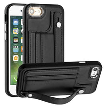 Load image into Gallery viewer, Shockproof Leather Phone Case with Wrist Strap, For iPhone XS Max, For iPhone XR, For iPhone X / XS, For iPhone SE 2022/SE 2020/6/7/8, For iPhone 6 Plus/7 Plus/8 Plus