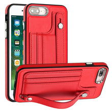 Load image into Gallery viewer, Shockproof Leather Phone Case with Wrist Strap, For iPhone XS Max, For iPhone XR, For iPhone X / XS, For iPhone SE 2022/SE 2020/6/7/8, For iPhone 6 Plus/7 Plus/8 Plus