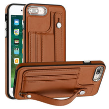 Load image into Gallery viewer, Shockproof Leather Phone Case with Wrist Strap, For iPhone XS Max, For iPhone XR, For iPhone X / XS, For iPhone SE 2022/SE 2020/6/7/8, For iPhone 6 Plus/7 Plus/8 Plus