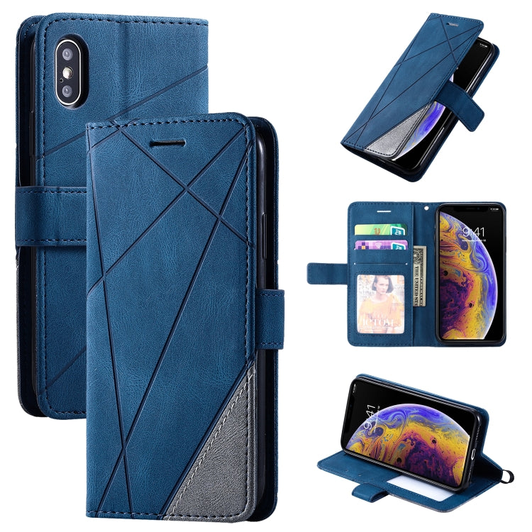 Skin Feel Splicing Horizontal Flip Leather Case with Holder & Card Slots & Wallet & Photo Frame, For iPhone XS / X, For iPhone 11, For iPhone 11 Pro, For iPhone 11 Pro Max, For iPhone SE 2022 / SE 2020 / 8 / 7, For Xiaomi Redmi Note 8                  ...