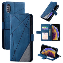 Load image into Gallery viewer, Skin Feel Splicing Horizontal Flip Leather Case with Holder &amp; Card Slots &amp; Wallet &amp; Photo Frame, For iPhone XS / X, For iPhone 11, For iPhone 11 Pro, For iPhone 11 Pro Max, For iPhone SE 2022 / SE 2020 / 8 / 7, For Xiaomi Redmi Note 8                  ...