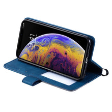 Load image into Gallery viewer, Skin Feel Splicing Horizontal Flip Leather Case with Holder &amp; Card Slots &amp; Wallet &amp; Photo Frame, For iPhone XS / X, For iPhone 11, For iPhone 11 Pro, For iPhone 11 Pro Max, For iPhone SE 2022 / SE 2020 / 8 / 7, For Xiaomi Redmi Note 8                  ...