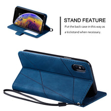 Load image into Gallery viewer, Skin Feel Splicing Horizontal Flip Leather Case with Holder &amp; Card Slots &amp; Wallet &amp; Photo Frame, For iPhone XS / X, For iPhone 11, For iPhone 11 Pro, For iPhone 11 Pro Max, For iPhone SE 2022 / SE 2020 / 8 / 7, For Xiaomi Redmi Note 8                  ...