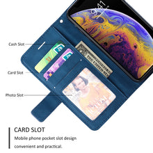 Load image into Gallery viewer, Skin Feel Splicing Horizontal Flip Leather Case with Holder &amp; Card Slots &amp; Wallet &amp; Photo Frame, For iPhone XS / X, For iPhone 11, For iPhone 11 Pro, For iPhone 11 Pro Max, For iPhone SE 2022 / SE 2020 / 8 / 7, For Xiaomi Redmi Note 8                  ...