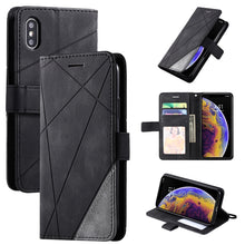 Load image into Gallery viewer, Skin Feel Splicing Horizontal Flip Leather Case with Holder &amp; Card Slots &amp; Wallet &amp; Photo Frame, For iPhone XS / X, For iPhone 11, For iPhone 11 Pro, For iPhone 11 Pro Max, For iPhone SE 2022 / SE 2020 / 8 / 7, For Xiaomi Redmi Note 8                  ...