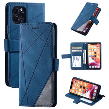 Load image into Gallery viewer, Skin Feel Splicing Horizontal Flip Leather Case with Holder &amp; Card Slots &amp; Wallet &amp; Photo Frame, For iPhone XS / X, For iPhone 11, For iPhone 11 Pro, For iPhone 11 Pro Max, For iPhone SE 2022 / SE 2020 / 8 / 7, For Xiaomi Redmi Note 8                  ...