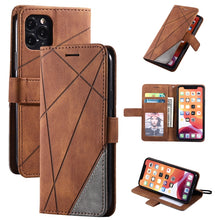 Load image into Gallery viewer, Skin Feel Splicing Horizontal Flip Leather Case with Holder &amp; Card Slots &amp; Wallet &amp; Photo Frame, For iPhone XS / X, For iPhone 11, For iPhone 11 Pro, For iPhone 11 Pro Max, For iPhone SE 2022 / SE 2020 / 8 / 7, For Xiaomi Redmi Note 8                  ...