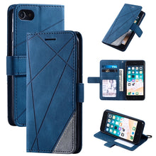Load image into Gallery viewer, Skin Feel Splicing Horizontal Flip Leather Case with Holder &amp; Card Slots &amp; Wallet &amp; Photo Frame, For iPhone XS / X, For iPhone 11, For iPhone 11 Pro, For iPhone 11 Pro Max, For iPhone SE 2022 / SE 2020 / 8 / 7, For Xiaomi Redmi Note 8                  ...