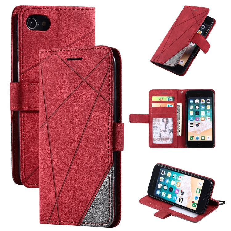 Skin Feel Splicing Horizontal Flip Leather Case with Holder & Card Slots & Wallet & Photo Frame, For iPhone XS / X, For iPhone 11, For iPhone 11 Pro, For iPhone 11 Pro Max, For iPhone SE 2022 / SE 2020 / 8 / 7, For Xiaomi Redmi Note 8                  ...