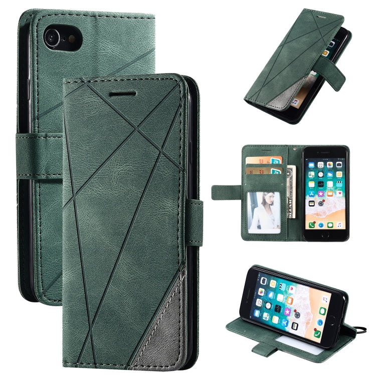 Skin Feel Splicing Horizontal Flip Leather Case with Holder & Card Slots & Wallet & Photo Frame, For iPhone XS / X, For iPhone 11, For iPhone 11 Pro, For iPhone 11 Pro Max, For iPhone SE 2022 / SE 2020 / 8 / 7, For Xiaomi Redmi Note 8                  ...