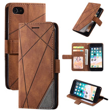 Load image into Gallery viewer, Skin Feel Splicing Horizontal Flip Leather Case with Holder &amp; Card Slots &amp; Wallet &amp; Photo Frame, For iPhone XS / X, For iPhone 11, For iPhone 11 Pro, For iPhone 11 Pro Max, For iPhone SE 2022 / SE 2020 / 8 / 7, For Xiaomi Redmi Note 8                  ...