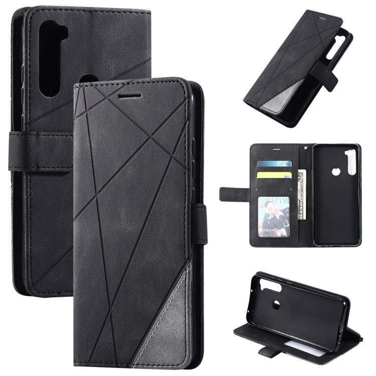 Skin Feel Splicing Horizontal Flip Leather Case with Holder & Card Slots & Wallet & Photo Frame, For iPhone XS / X, For iPhone 11, For iPhone 11 Pro, For iPhone 11 Pro Max, For iPhone SE 2022 / SE 2020 / 8 / 7, For Xiaomi Redmi Note 8                  ...