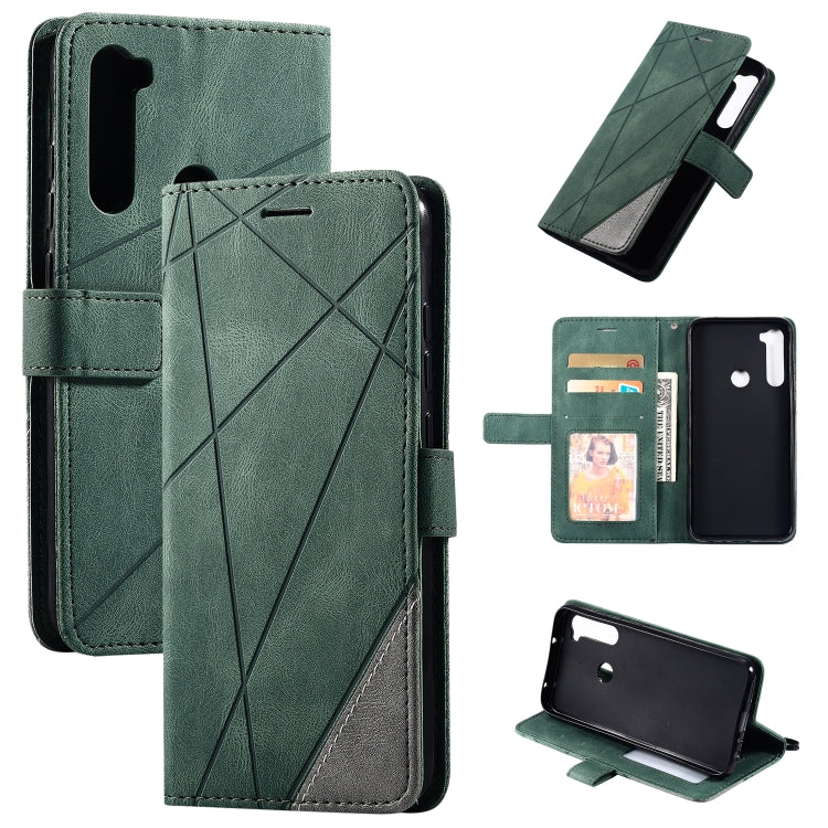Skin Feel Splicing Horizontal Flip Leather Case with Holder & Card Slots & Wallet & Photo Frame, For iPhone XS / X, For iPhone 11, For iPhone 11 Pro, For iPhone 11 Pro Max, For iPhone SE 2022 / SE 2020 / 8 / 7, For Xiaomi Redmi Note 8                  ...