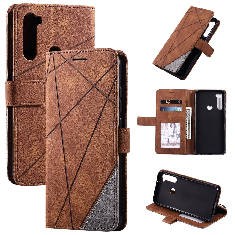 Skin Feel Splicing Horizontal Flip Leather Case with Holder & Card Slots & Wallet & Photo Frame, For iPhone XS / X, For iPhone 11, For iPhone 11 Pro, For iPhone 11 Pro Max, For iPhone SE 2022 / SE 2020 / 8 / 7, For Xiaomi Redmi Note 8                  ...