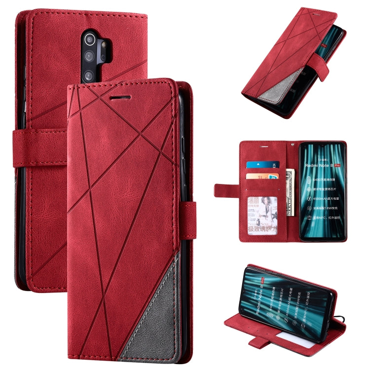Skin Feel Splicing Horizontal Flip Leather Case with Holder & Card Slots & Wallet & Photo Frame, For iPhone XS / X, For iPhone 11, For iPhone 11 Pro, For iPhone 11 Pro Max, For iPhone SE 2022 / SE 2020 / 8 / 7, For Xiaomi Redmi Note 8                  ...