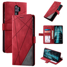 Load image into Gallery viewer, Skin Feel Splicing Horizontal Flip Leather Case with Holder &amp; Card Slots &amp; Wallet &amp; Photo Frame, For iPhone XS / X, For iPhone 11, For iPhone 11 Pro, For iPhone 11 Pro Max, For iPhone SE 2022 / SE 2020 / 8 / 7, For Xiaomi Redmi Note 8                  ...