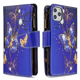 Colored Drawing Pattern Zipper Horizontal Flip Leather Case with Holder & Card Slots & Wallet, For iPhone 11, For iPhone 11 Pro, For iPhone 11 Pro Max, For Huawei P40, For Huawei P40 Pro