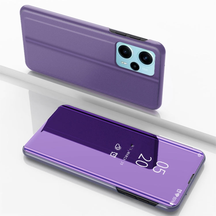 Plated Mirror Kickstand Flip Leather Phone Case, For Xiaomi Poco F5, For Xiaomi Poco F5 Pro
