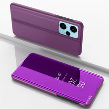 Load image into Gallery viewer, Plated Mirror Kickstand Flip Leather Phone Case, For Xiaomi Poco F5, For Xiaomi Poco F5 Pro
