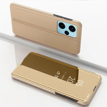 Load image into Gallery viewer, Plated Mirror Kickstand Flip Leather Phone Case, For Xiaomi Poco F5, For Xiaomi Poco F5 Pro