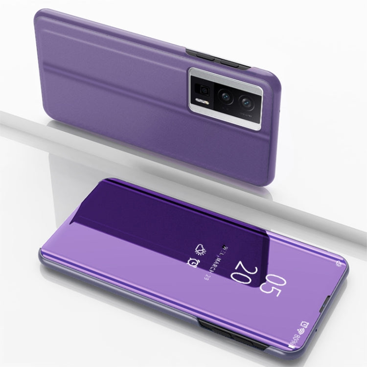 Plated Mirror Kickstand Flip Leather Phone Case, For Xiaomi Poco F5, For Xiaomi Poco F5 Pro