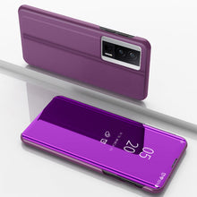 Load image into Gallery viewer, Plated Mirror Kickstand Flip Leather Phone Case, For Xiaomi Poco F5, For Xiaomi Poco F5 Pro