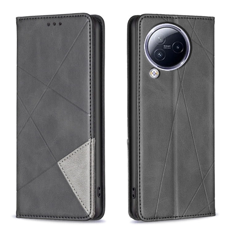 Rhombus Texture Magnetic Leather Phone Case, For Xiaomi Redmi Note 13 Pro+ 5G, For Xiaomi Redmi Note 13 Pro 5G, For Xiaomi 13T / 13T Pro / Redmi K60 Ultra, For Xiaomi Redmi K70 / K70 Pro, For Xiaomi Redmi 12 4G, For Xiaomi Poco F5 5G / Redmi Note 12 Tu...