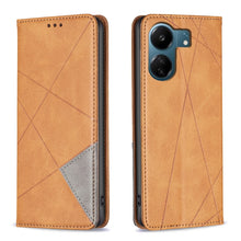 Load image into Gallery viewer, Rhombus Texture Magnetic Leather Phone Case, For Xiaomi Poco M6 4G / Redmi 13 4G, For Xiaomi Redmi Note 13 Pro 4G Global, For Xiaomi Poco M6 Pro 4G, For Xiaomi Redmi A3, For Xiaomi Redmi Note 13 4G Global, For Xiaomi Redmi K70E, For Xiaomi Redmi Note 1...