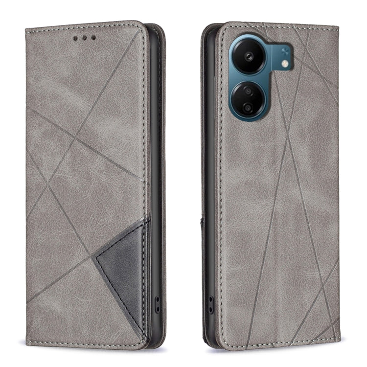 Rhombus Texture Magnetic Leather Phone Case, For Xiaomi Poco M6 4G / Redmi 13 4G, For Xiaomi Redmi Note 13 Pro 4G Global, For Xiaomi Poco M6 Pro 4G, For Xiaomi Redmi A3, For Xiaomi Redmi Note 13 4G Global, For Xiaomi Redmi K70E, For Xiaomi Redmi Note 1...