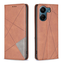 Load image into Gallery viewer, Rhombus Texture Magnetic Leather Phone Case, For Xiaomi Poco M6 4G / Redmi 13 4G, For Xiaomi Redmi Note 13 Pro 4G Global, For Xiaomi Poco M6 Pro 4G, For Xiaomi Redmi A3, For Xiaomi Redmi Note 13 4G Global, For Xiaomi Redmi K70E, For Xiaomi Redmi Note 1...