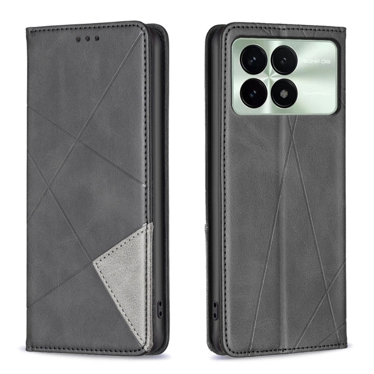 Rhombus Texture Magnetic Leather Phone Case, For Xiaomi Redmi Note 13 Pro+ 5G, For Xiaomi Redmi Note 13 Pro 5G, For Xiaomi 13T / 13T Pro / Redmi K60 Ultra, For Xiaomi Redmi K70 / K70 Pro, For Xiaomi Redmi 12 4G, For Xiaomi Poco F5 5G / Redmi Note 12 Tu...
