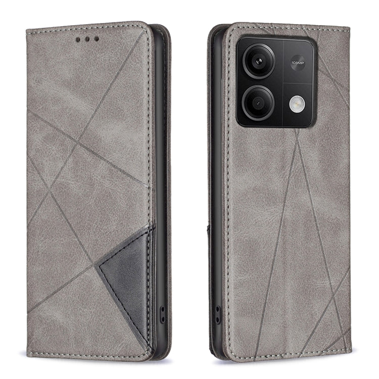 Rhombus Texture Magnetic Leather Phone Case, For Xiaomi Poco M6 4G / Redmi 13 4G, For Xiaomi Redmi Note 13 Pro 4G Global, For Xiaomi Poco M6 Pro 4G, For Xiaomi Redmi A3, For Xiaomi Redmi Note 13 4G Global, For Xiaomi Redmi K70E, For Xiaomi Redmi Note 1...
