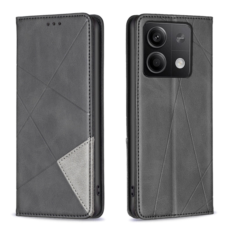 Rhombus Texture Magnetic Leather Phone Case, For Xiaomi Poco M6 4G / Redmi 13 4G, For Xiaomi Redmi Note 13 Pro 4G Global, For Xiaomi Poco M6 Pro 4G, For Xiaomi Redmi A3, For Xiaomi Redmi Note 13 4G Global, For Xiaomi Redmi K70E, For Xiaomi Redmi Note 1...